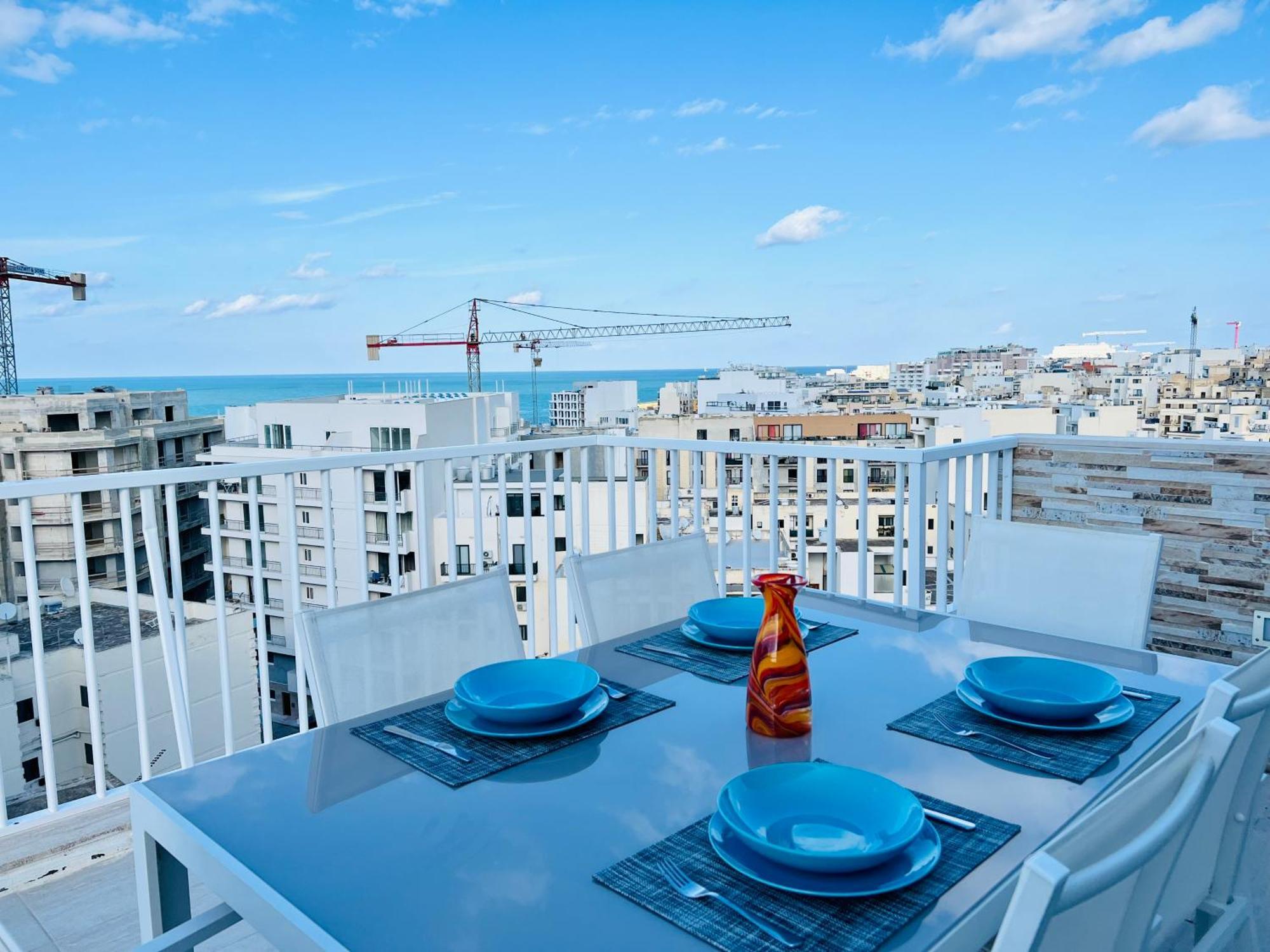 Apartmán Poseidon Court Penthouse Superior St. Paul's Bay Exteriér fotografie